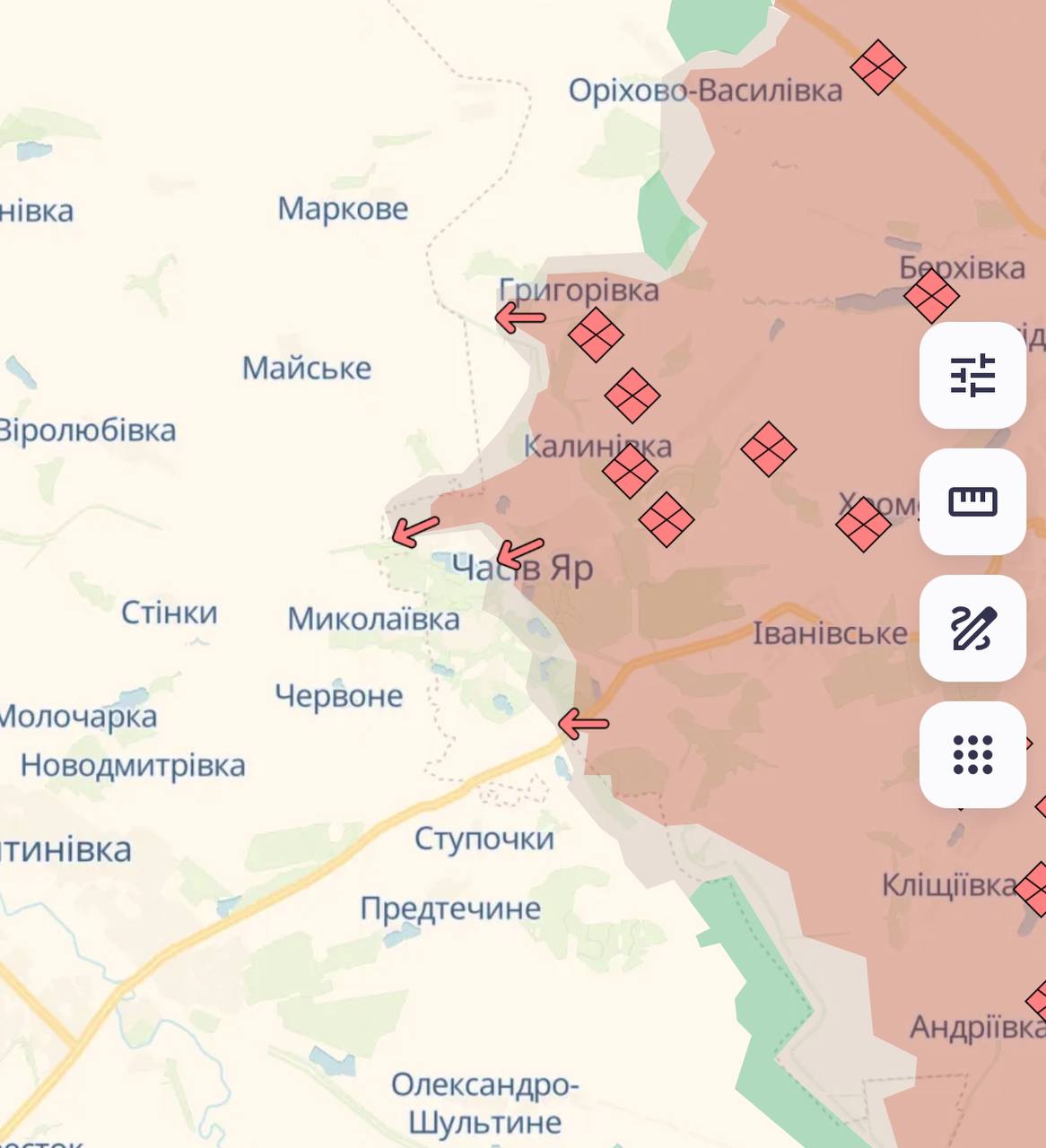 Карта бойових дій в Україні станом на 27 лютого 2025 року фото 5