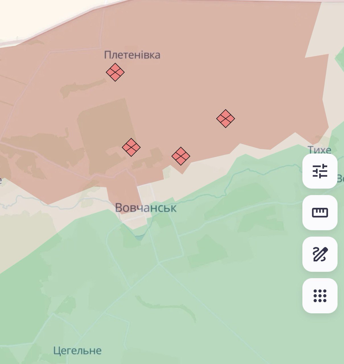 Карта бойових дій в Україні станом на 27 лютого 2025 року фото 1