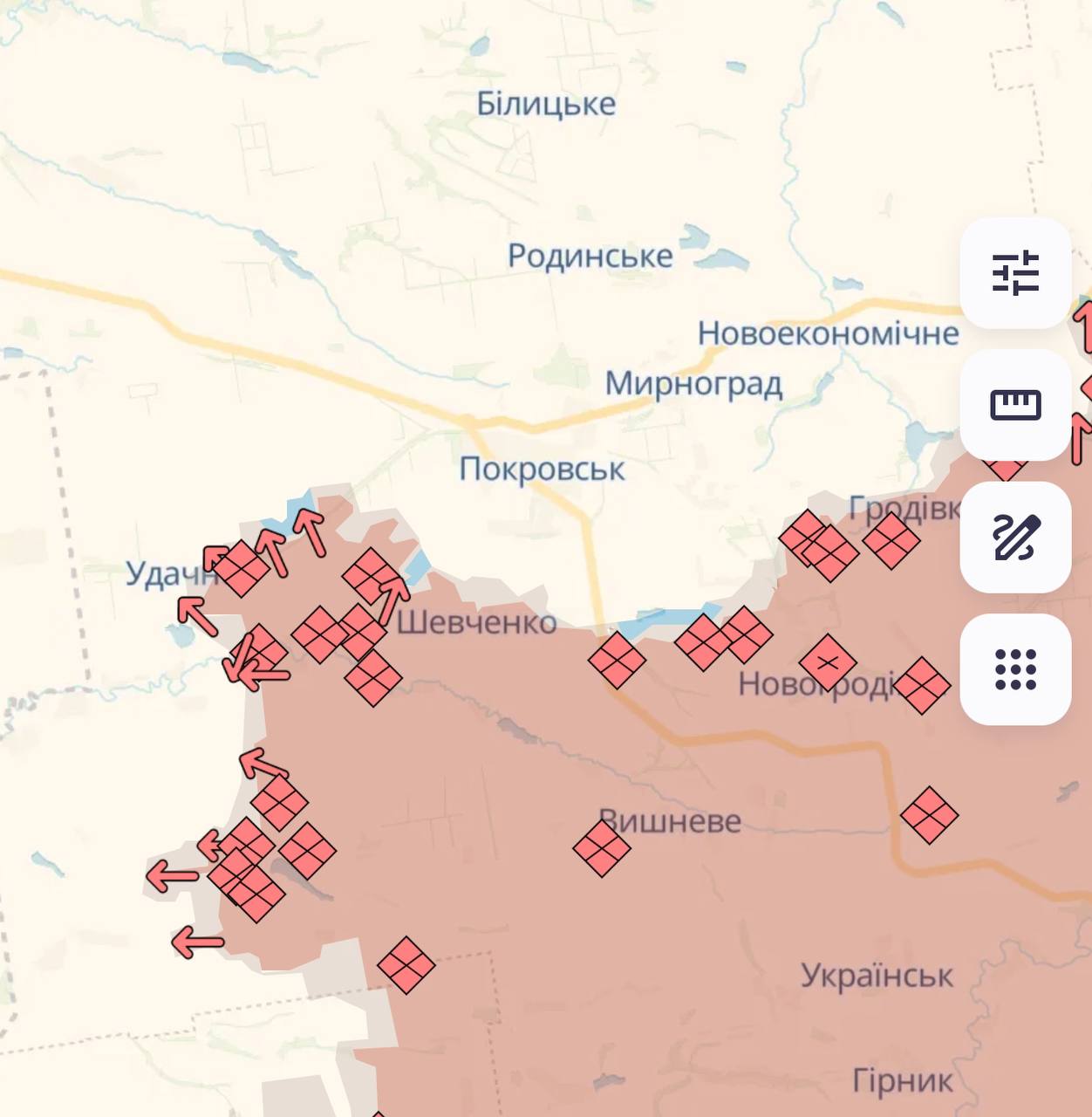 Карта бойових дій в Україні станом на 28 лютого 2025 року фото 6