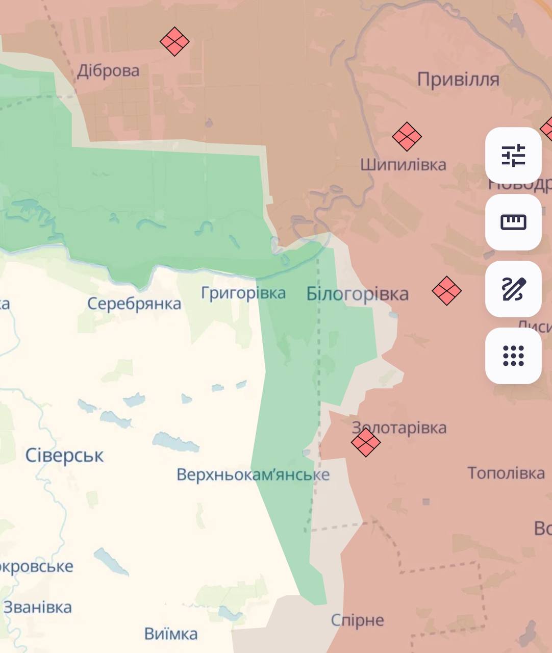 Карта бойових дій в Україні станом на 1 березня 2025 року фото 5