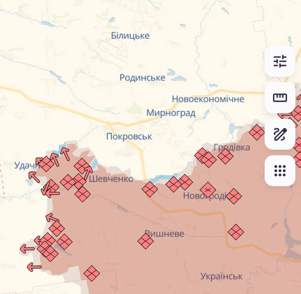 Карта бойових дій в Україні станом на 2 березня 2025 року фото 5