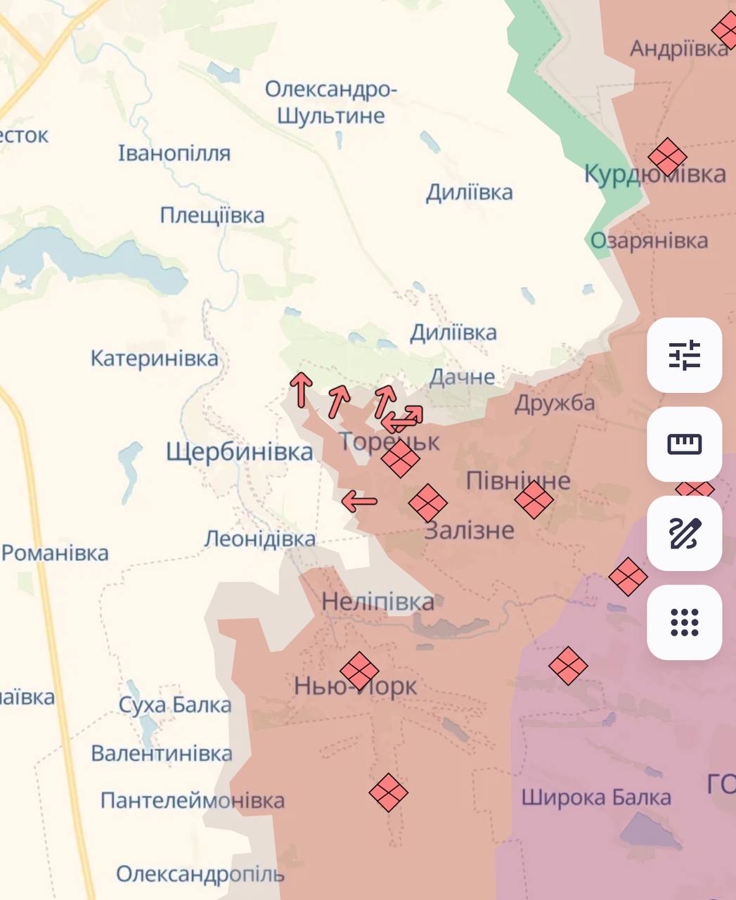 Карта бойових дій в Україні станом на 2 березня 2025 року фото 5