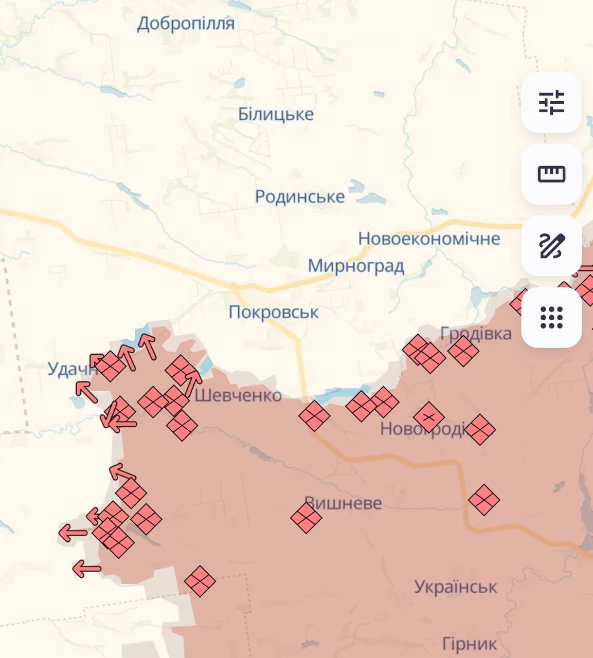 Карта бойових дій в Україні станом на 3 березня 2025 року фото 6