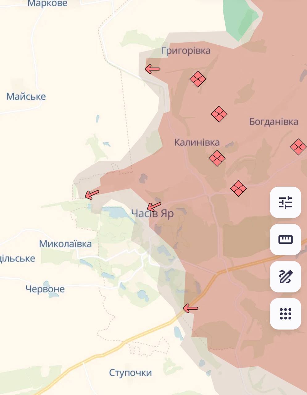 Карта бойових дій в Україні станом на 11 березня 2025 року фото 5