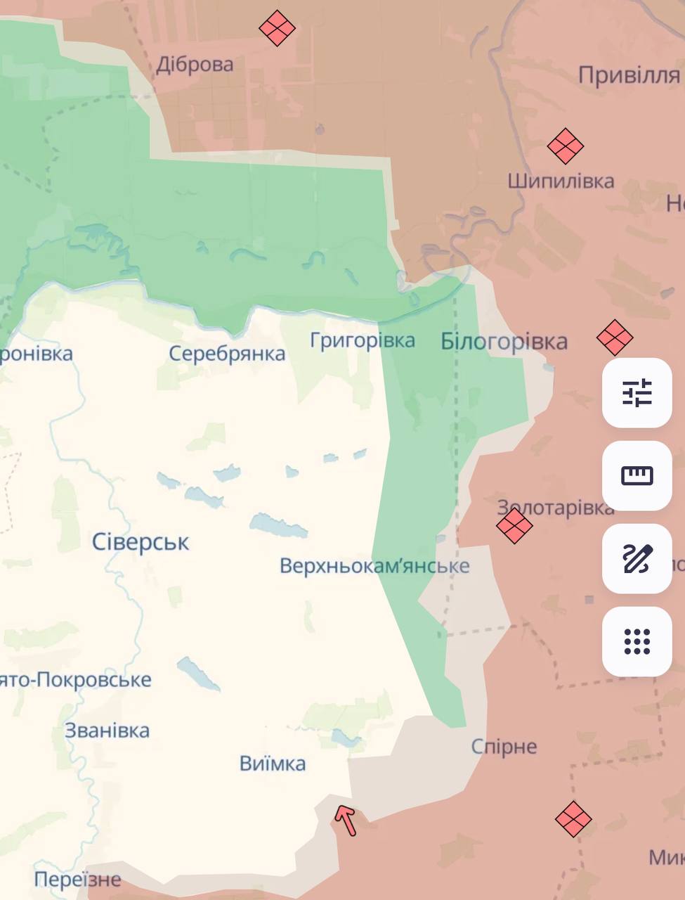 Карта бойових дій в Україні станом на 12 березня 2025 року фото 5