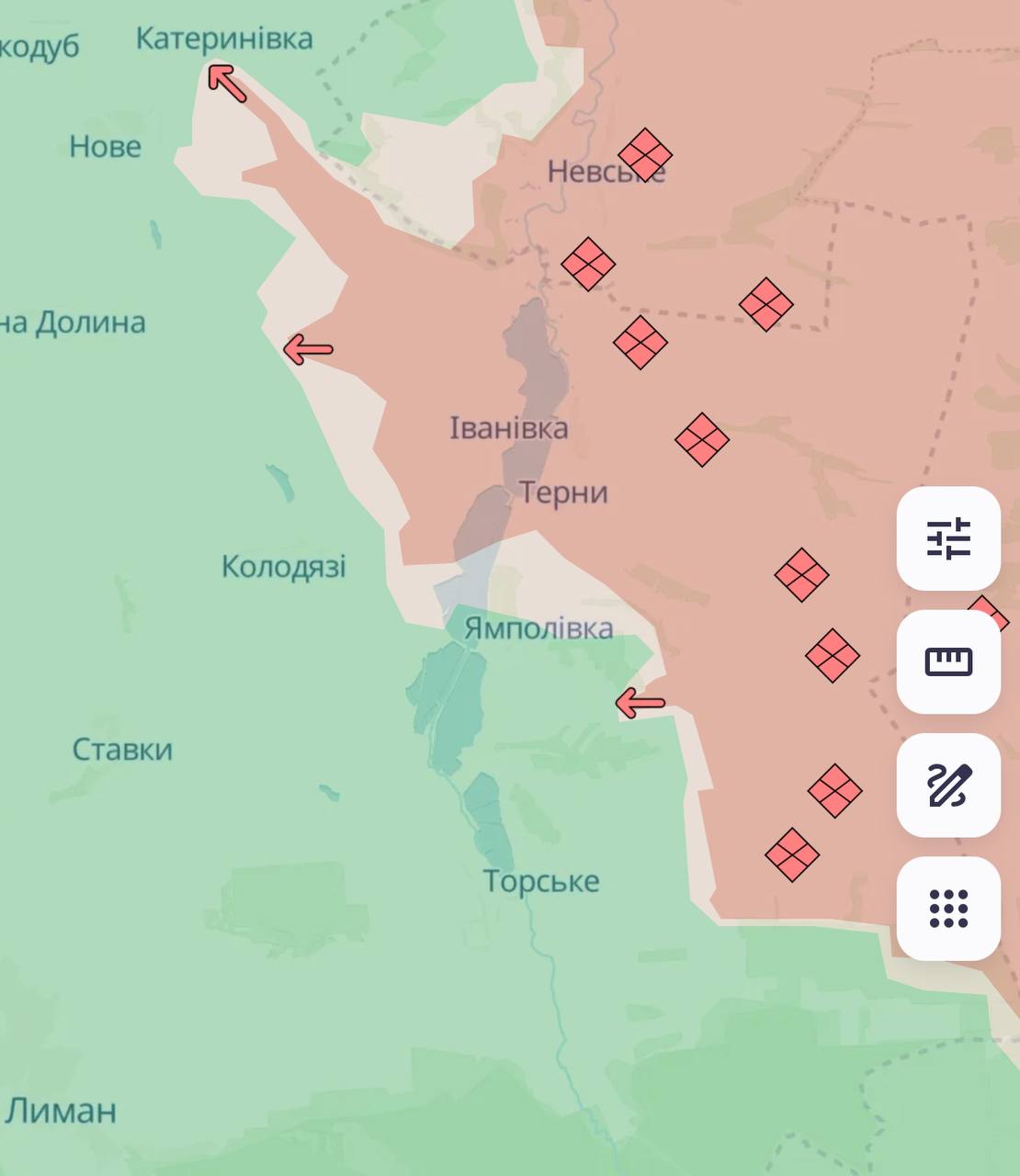 Карта бойових дій в Україні станом на 31 березня 2025 року фото 3