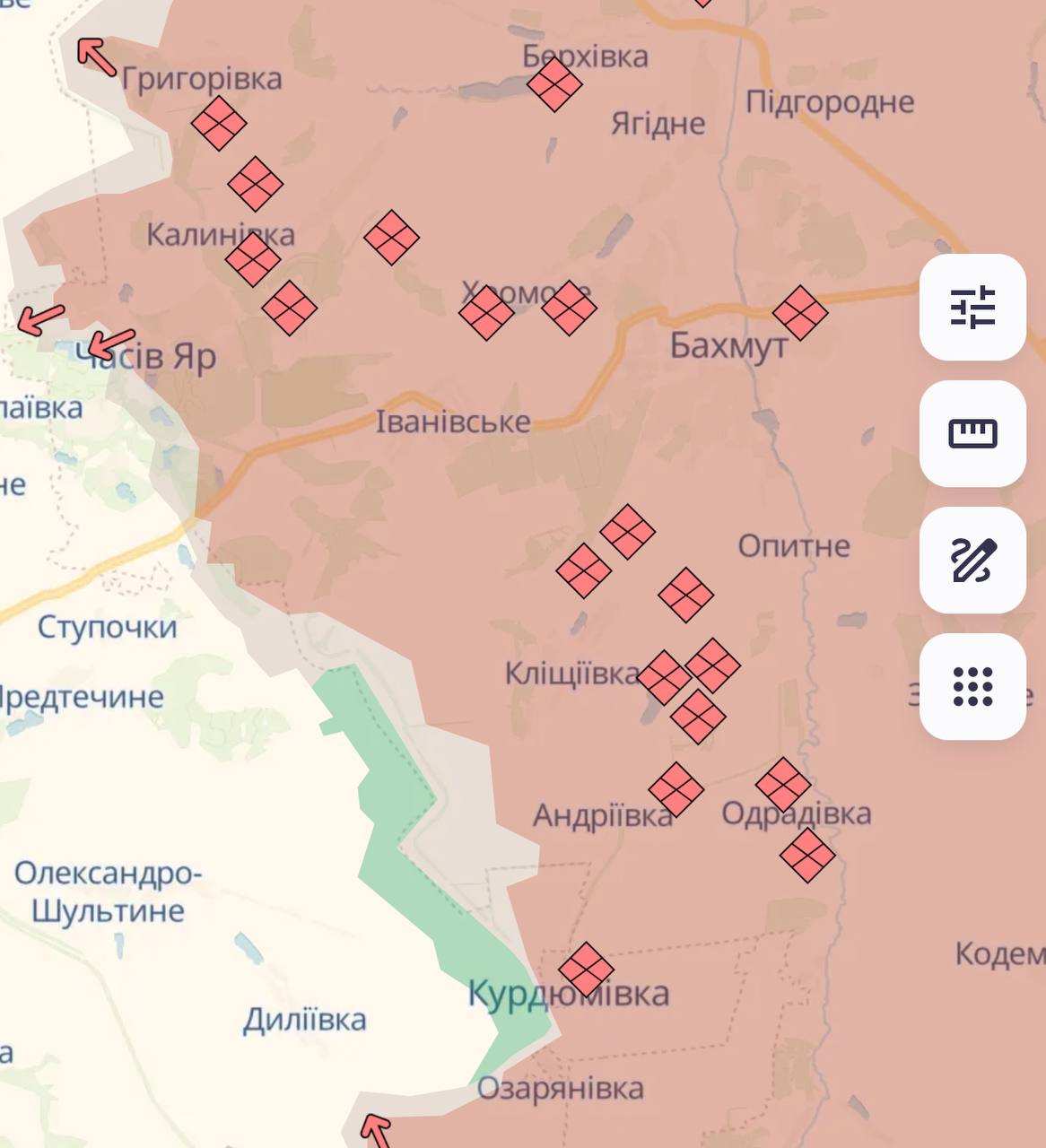 Лінія фронту станом на 8 червня 2025. Зведення Генштабу фото 4