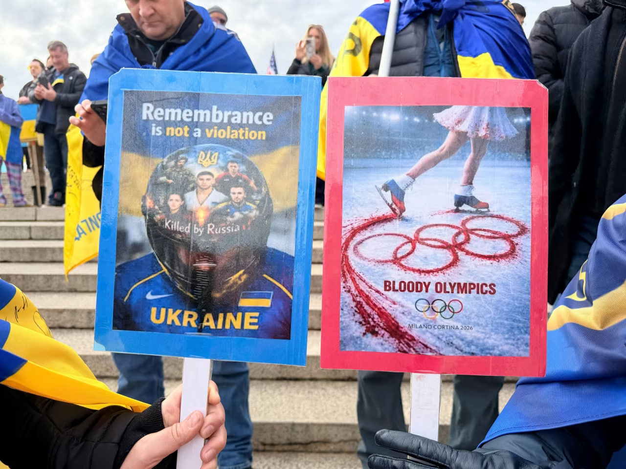 У Вашингтоні пройшов марш до четвертої річниці вторгнення РФ фото 1