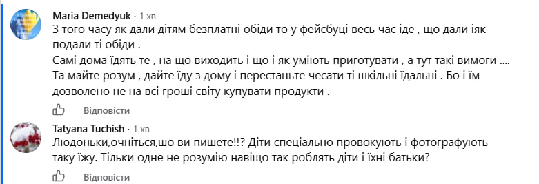Чи можуть діти фотографувати шкільні обіди? У соцмережі розгорілася суперечка фото 2
