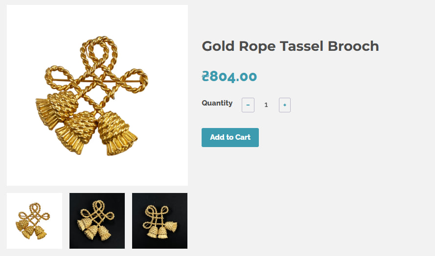 Схожу брошку, яку одягла Зеленська, на одному із сайтів пропонують за 804 грн