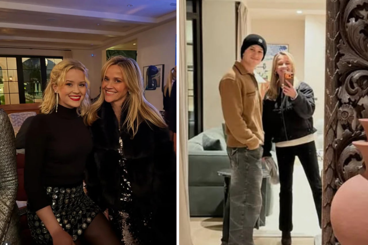 Різ Візерспун зі свою донькою Авою Елізабет та сином Диконом