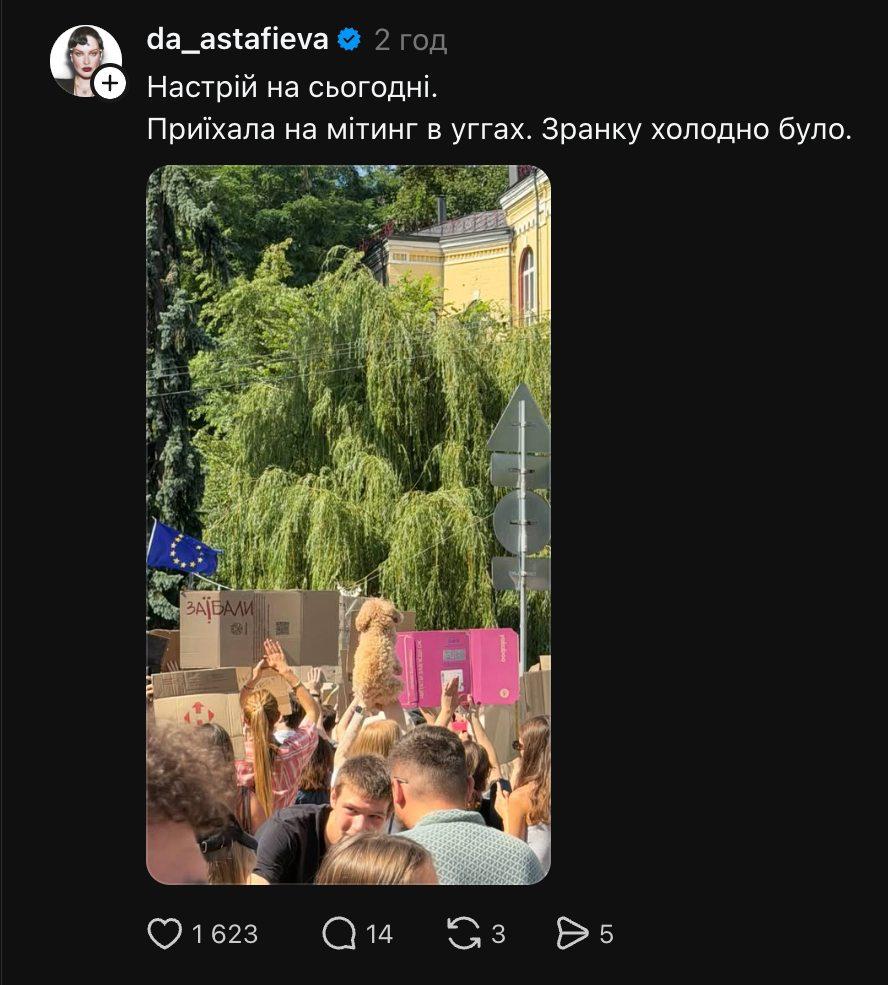 Зірки підтримали Михайла Федорова на мітингах проти його звільнення (фото) фото 6