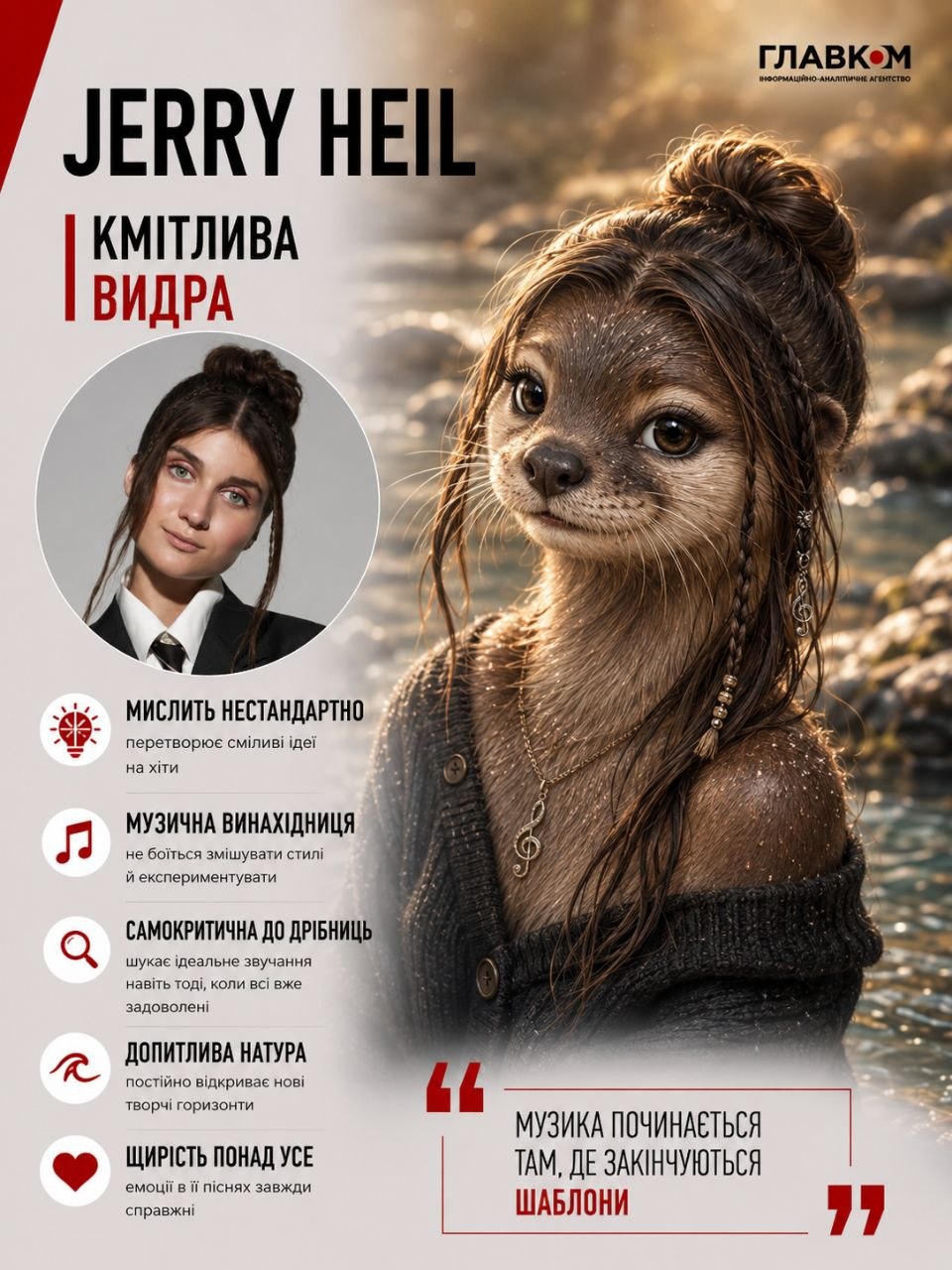Jerry Heil – кмітлива видра

