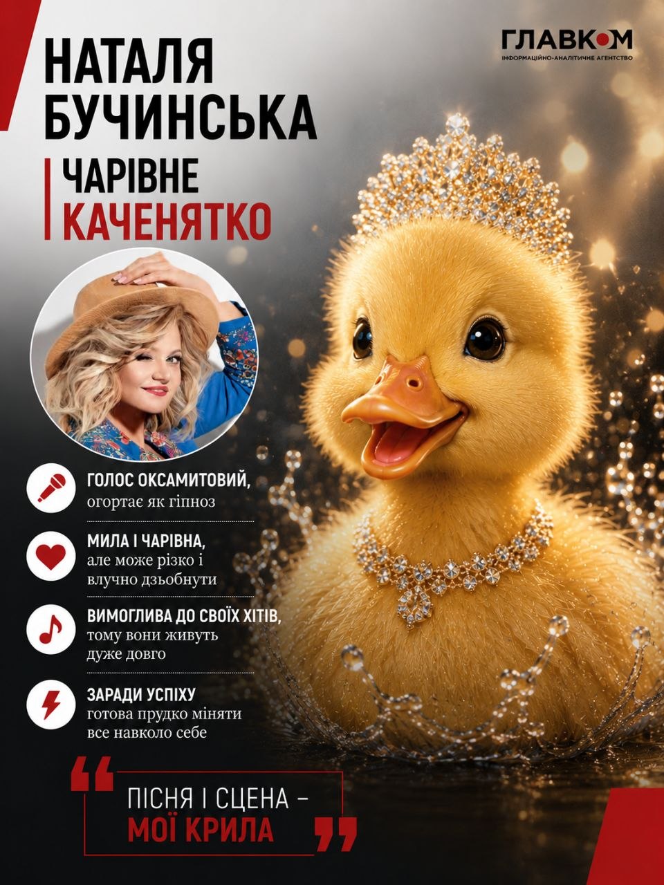 Наталя Бучинська – чарівне каченятко
