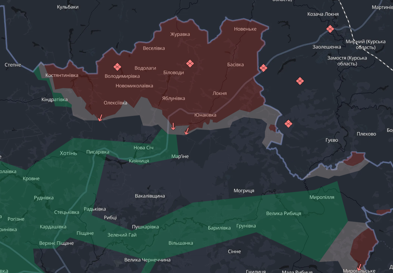 Карта бойових дій в Україні станом на 22 вересня 2026 року фото 1