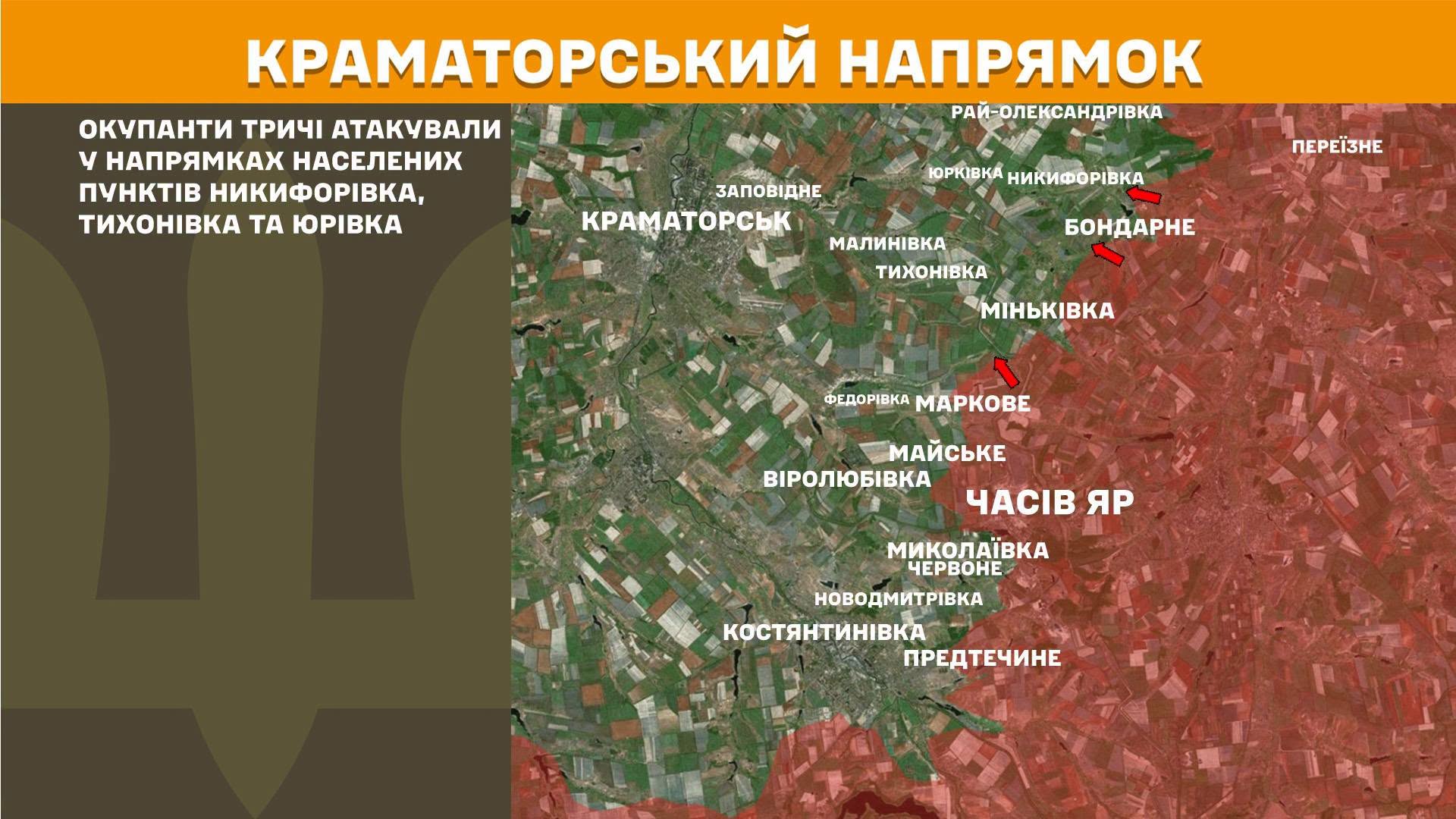 Карта бойових дій в Україні станом на 9 липня 2026 року