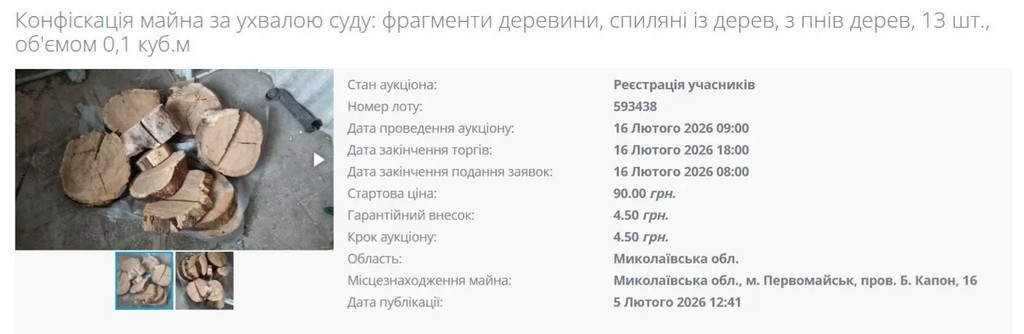 Виконавча служба відібрала в українця за борги розпиляний пень: що з ним робитиме фото 1