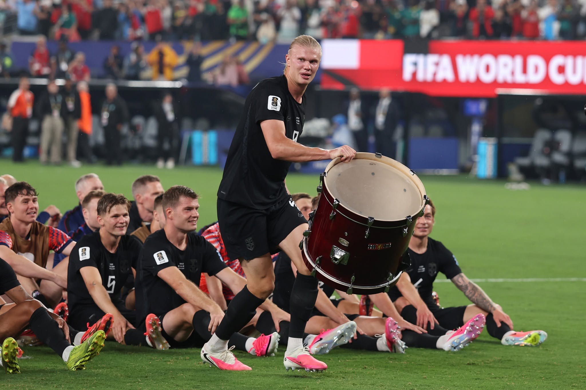 Збірна Норвегії святкує вихід у плейоф Чемпіонату світу 2026