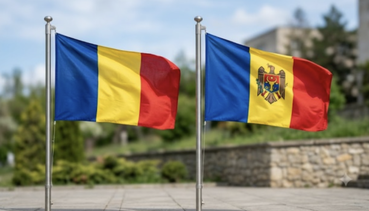 Прапори Молдови та Румунії