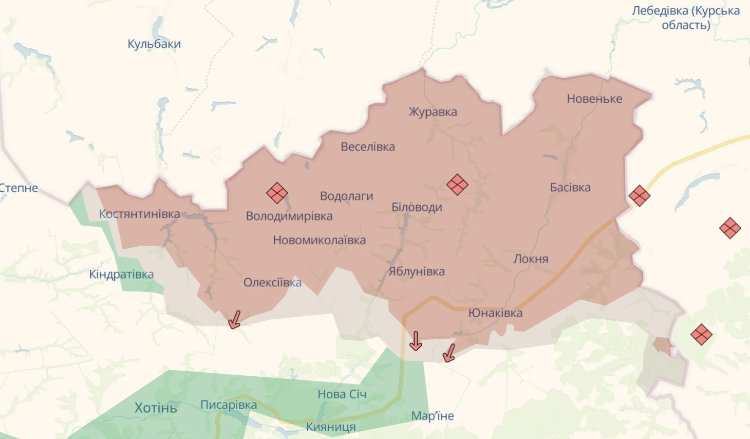 Карта бойових дій в Україні станом на 26 вересня 2026 року фото 1