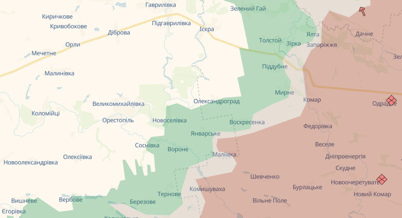 Карта бойових дій в Україні станом на 10 жовтня 2026 року фото 9