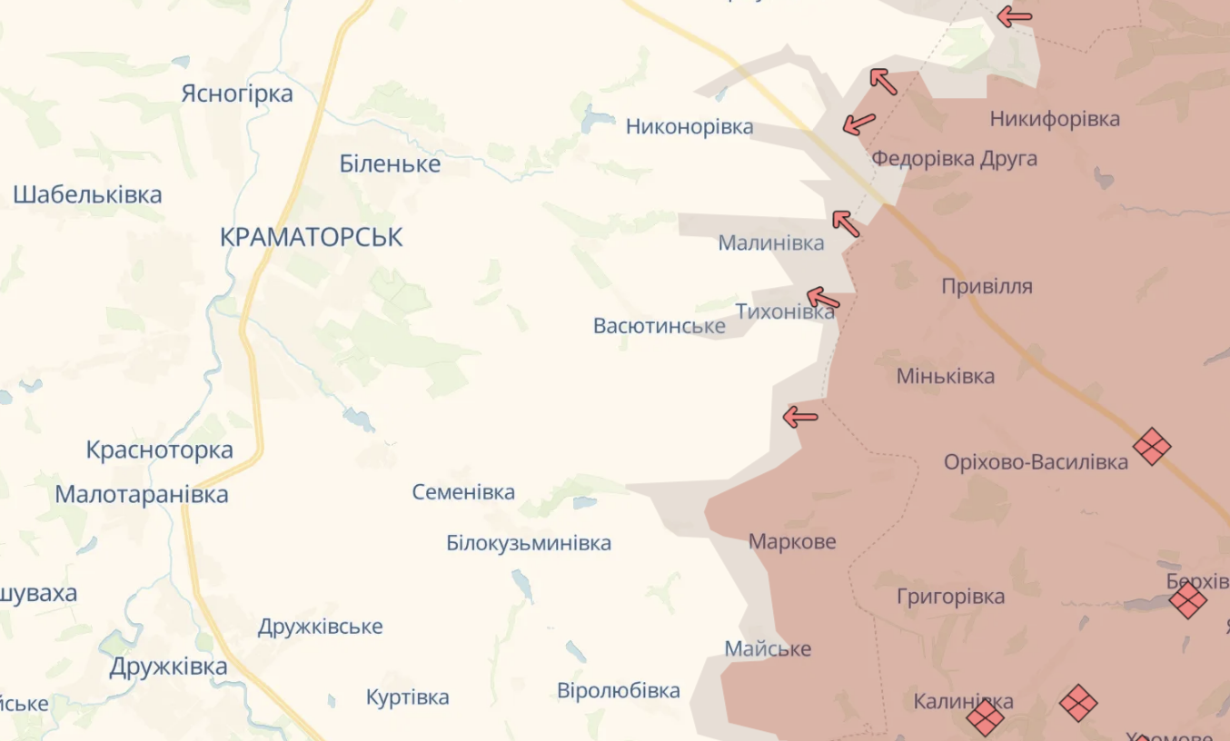 Карта бойових дій в Україні станом на 11 жовтня 2026 року фото 6