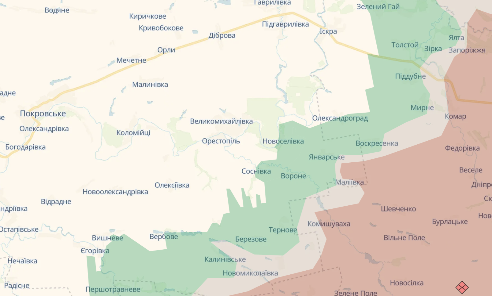 Карта бойових дій в Україні станом на 11 жовтня 2026 року фото 9