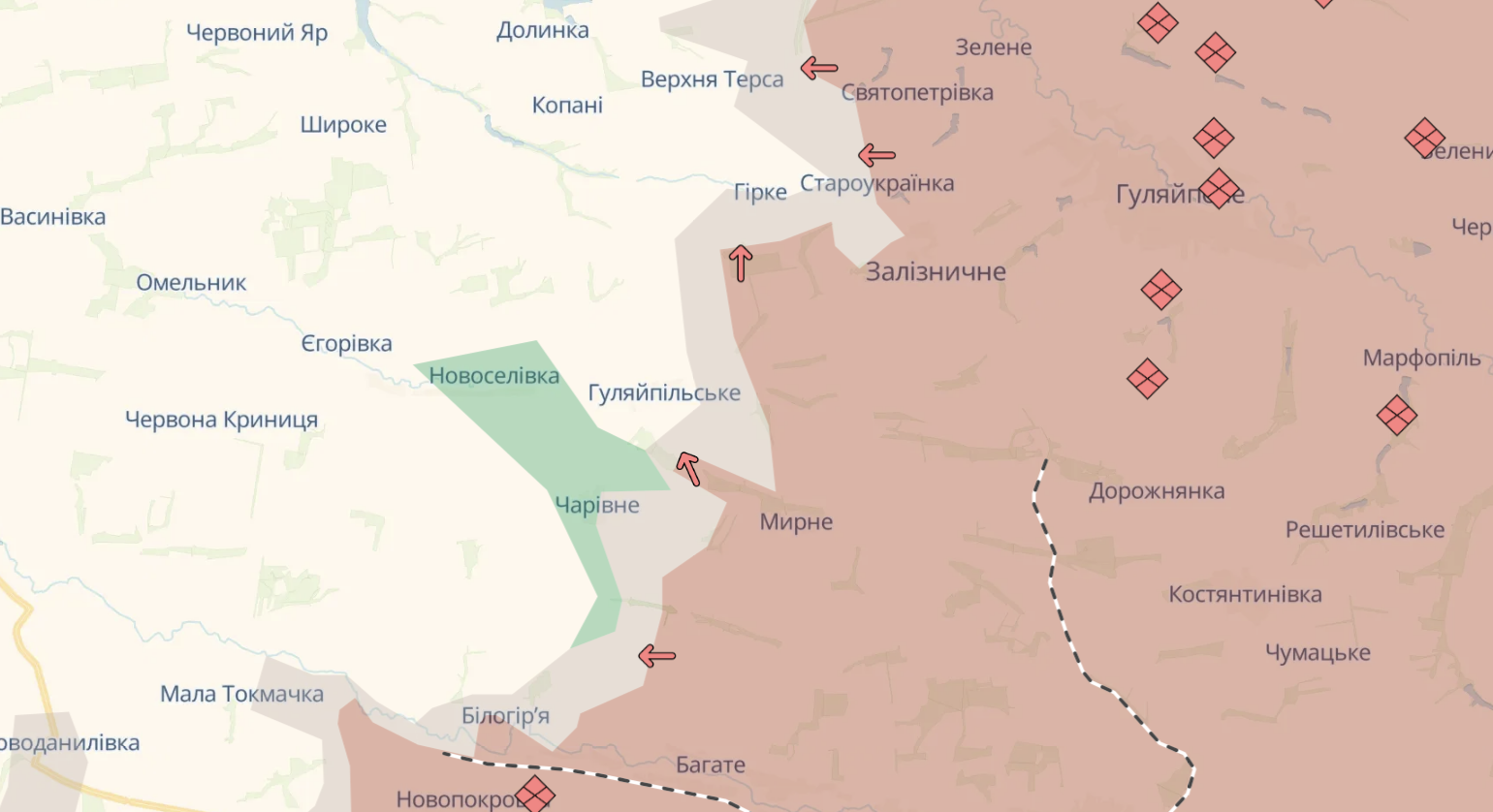 Карта бойових дій в Україні станом на 11 жовтня 2026 року фото 10
