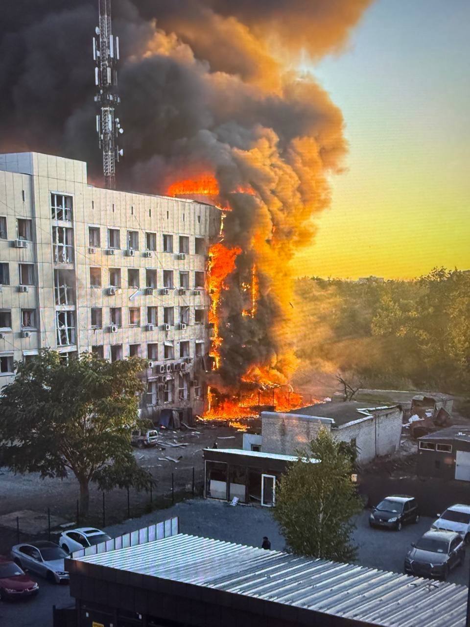 Масштабна пожежа у Павлограді