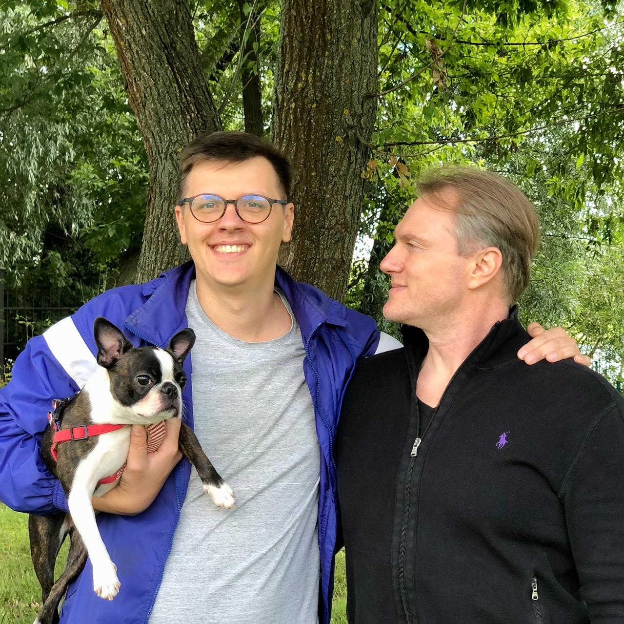 Євген Рибчинський з сином Микитою, якому 35 років