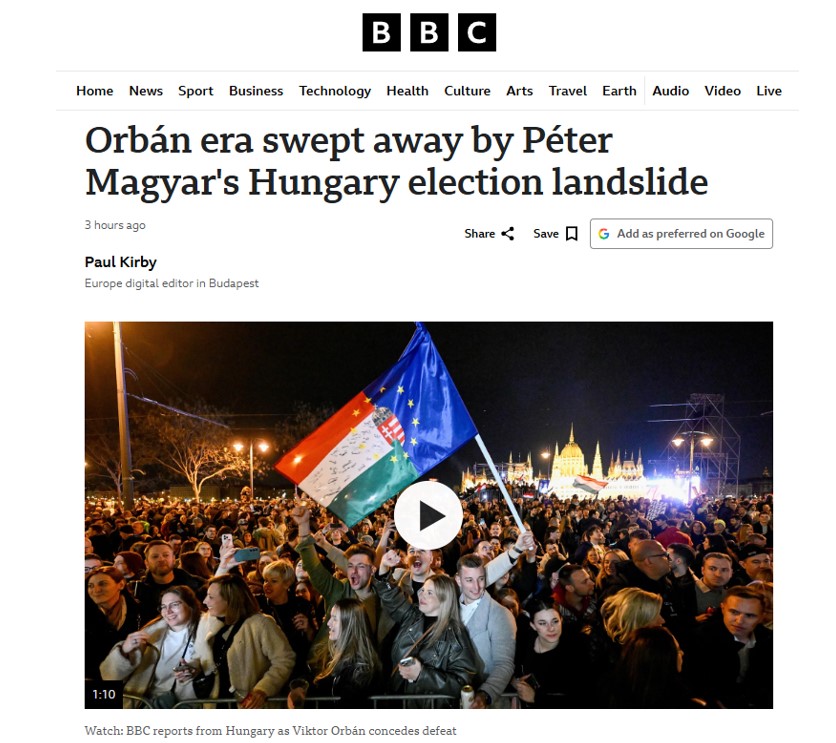 ВВС: «Угорщина вже деякий час виглядає поділеною на два різні світи»