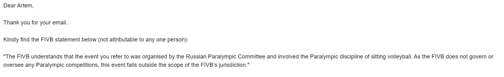 Змагання для окупантів з інвалідністю: з'явилася реакція Міжнародної федерації волейболу фото 1