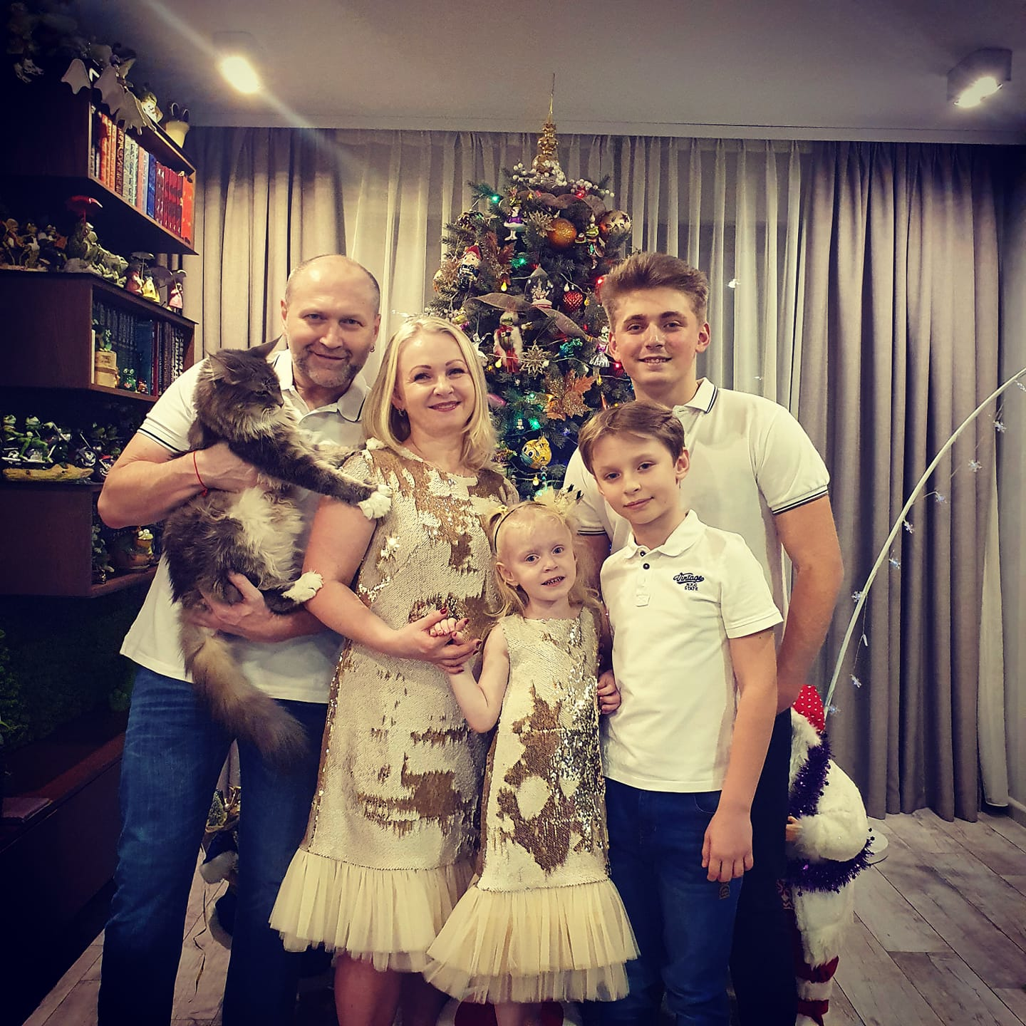 Борислав Береза с семьей