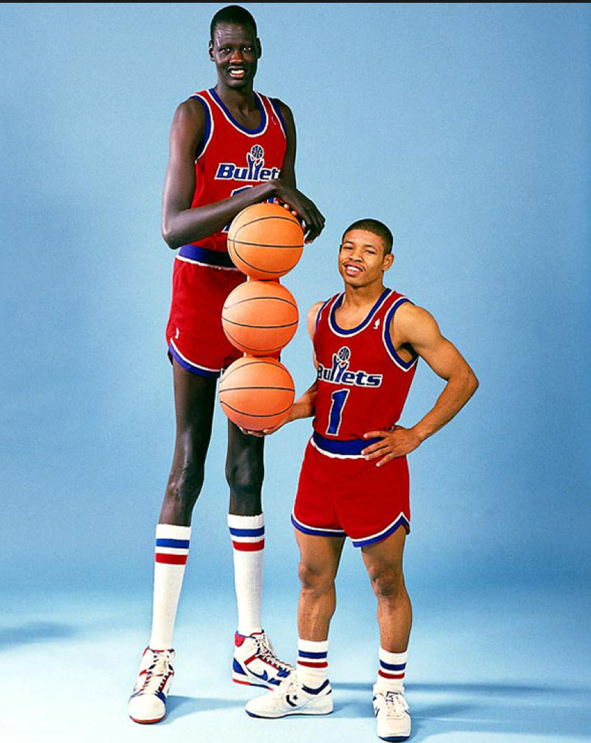 Найвищий і найнижчий гравці в історії НБА - Мануте Бол і Маґсі Боґс
