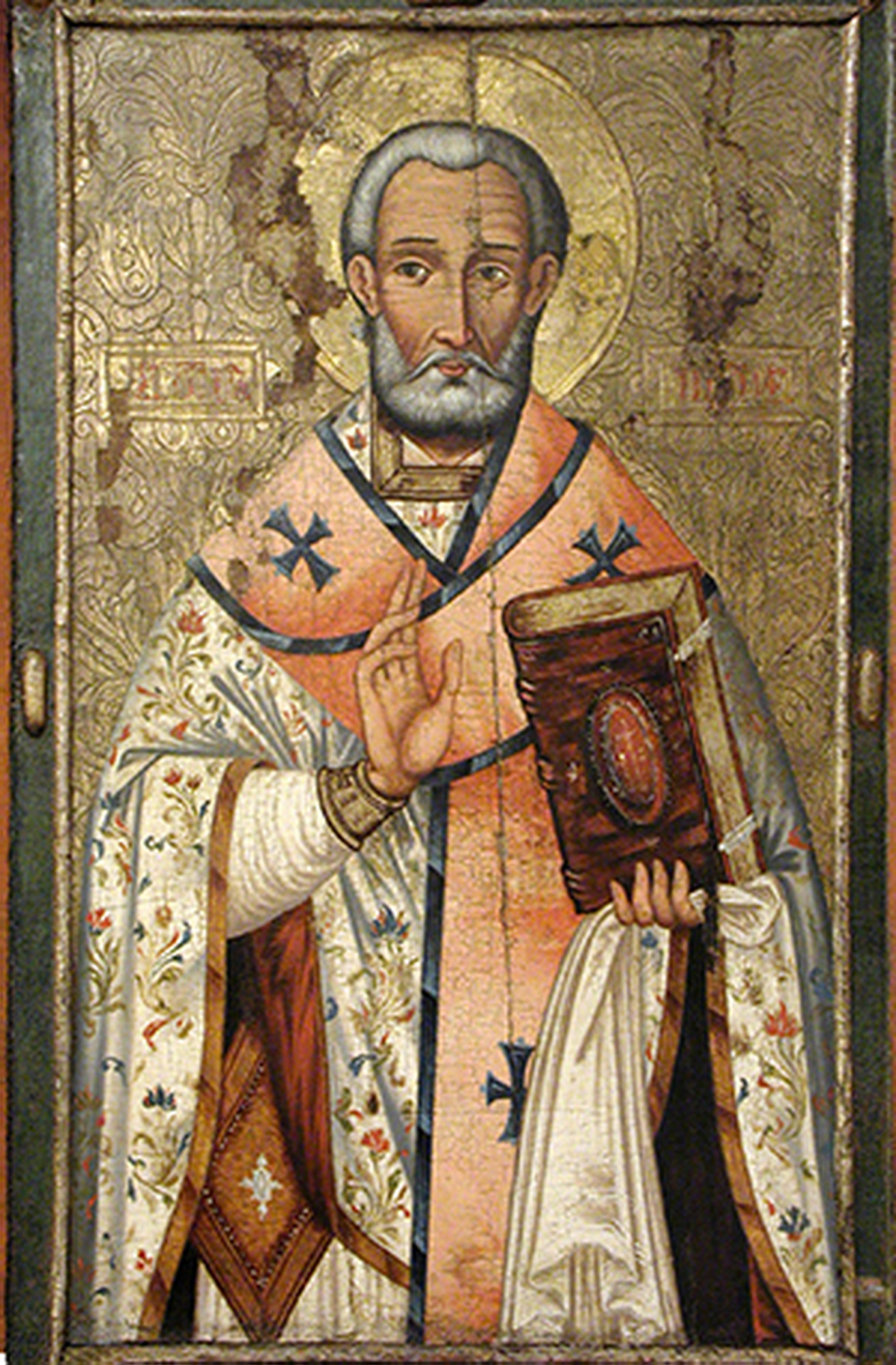 Икона с Базилики св. Николая в г. Бари (Италия), которая как считается, была написана на основе прижизненного изображения святого
