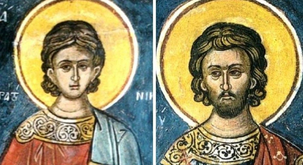 Святые мученики Ермила и Стратоник Сингидонские