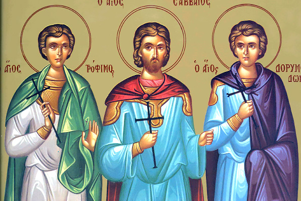 Святые мученики Трофим, Савватий и Доримедонт/Фото из открытых источников
