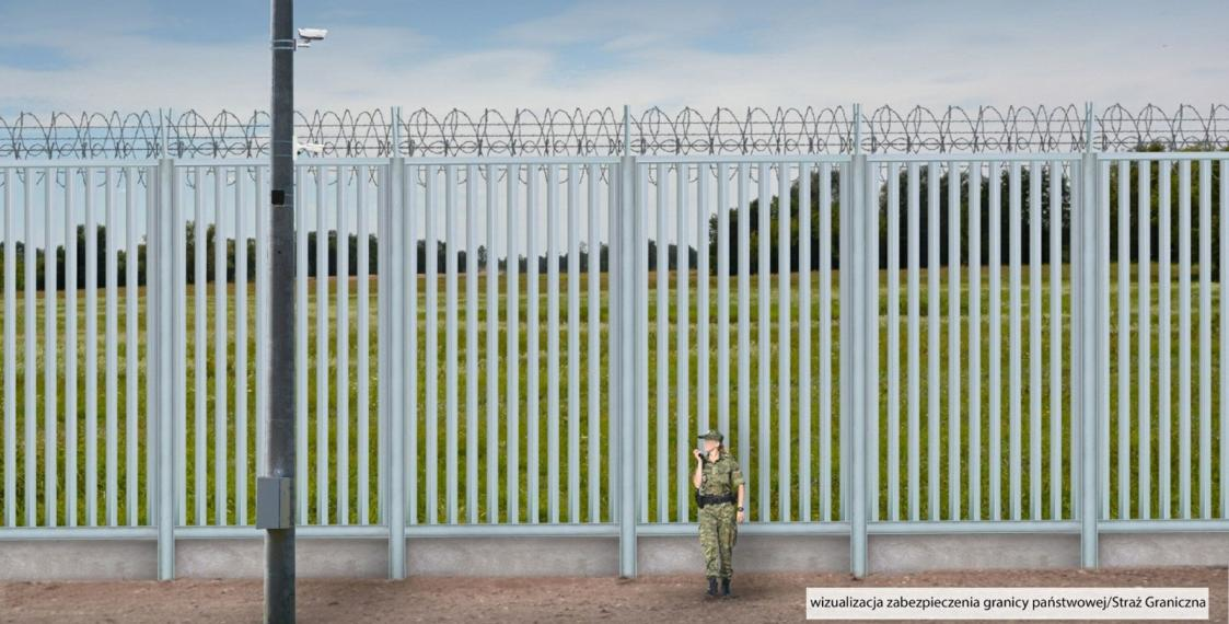 Так будет выглядеть забор на границе/Фото: Straż Graniczna