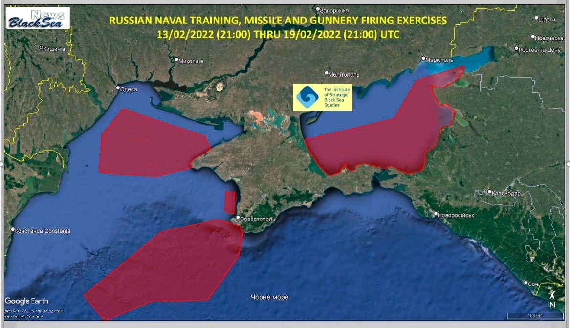 Карта перекрытия Черного и Азовского морей/Фото: Andrii Klymenko/Facebook