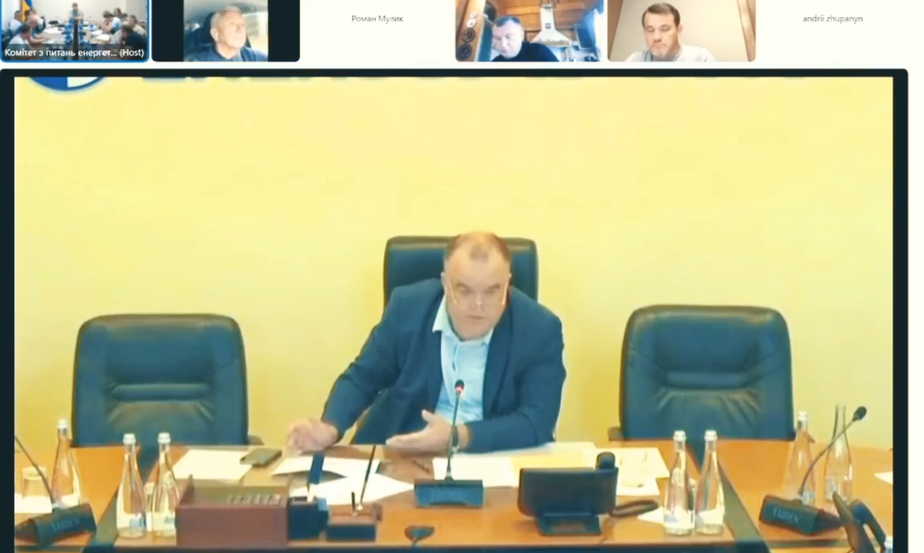 Петр Котин: На территорию Запорожской АЭС зашли еще четыре КамАЗа с вооружением Фото: скриншот из заседания комитета