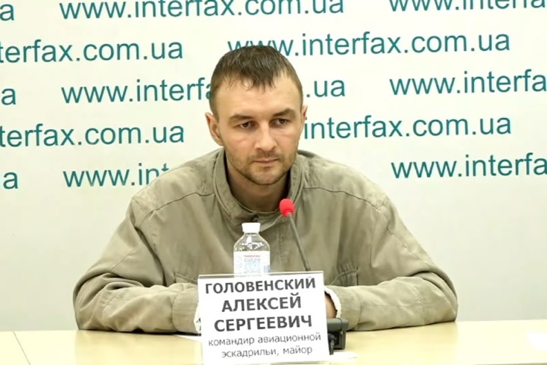 Військовополонений льотчик Олексій Головенський розповів, що його мати живе на Полтавщині (фото: скріншот з відео)