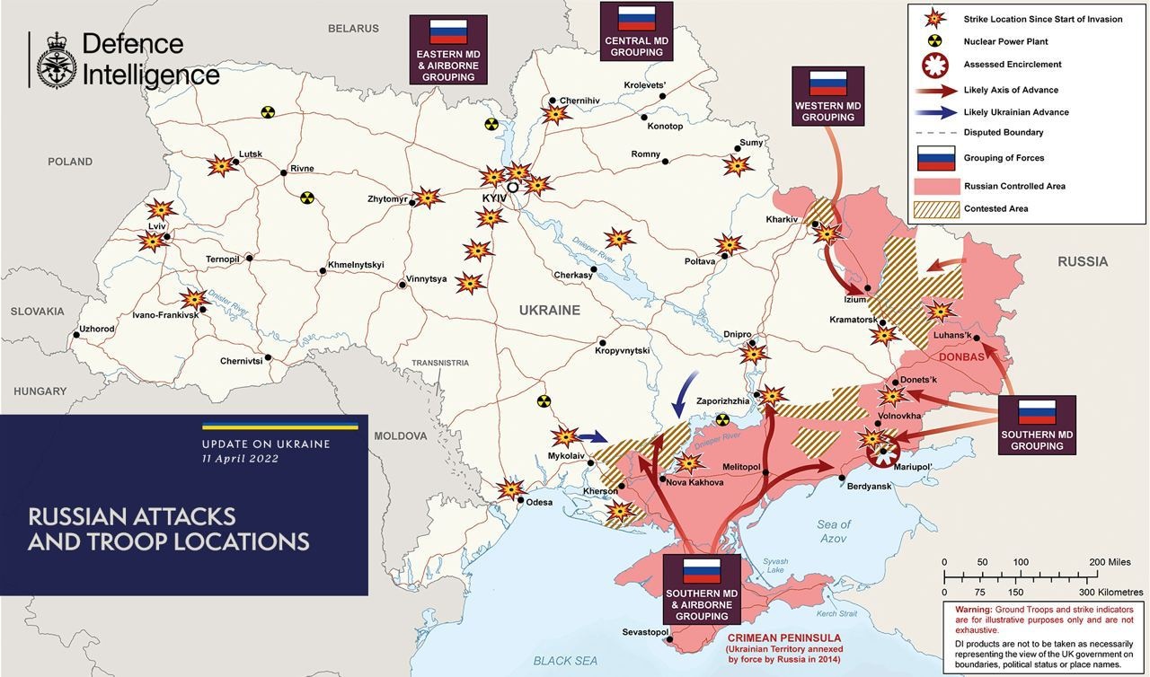 Що відбувається на фронтах російсько-української війни станом на 11 квітня