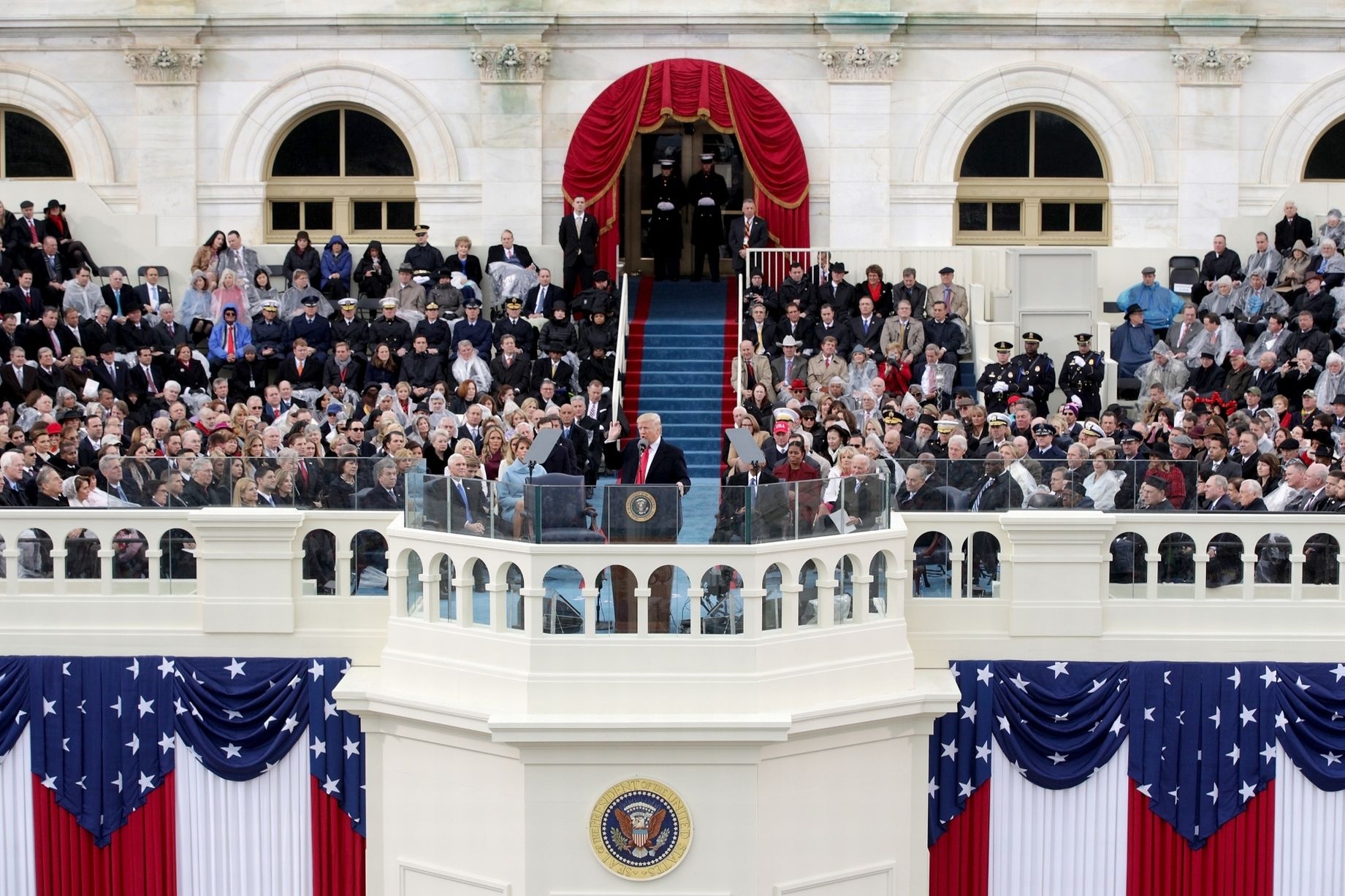 Інавгураційна промова 45-го президента США Дональда Трампа (фото: Getty)
