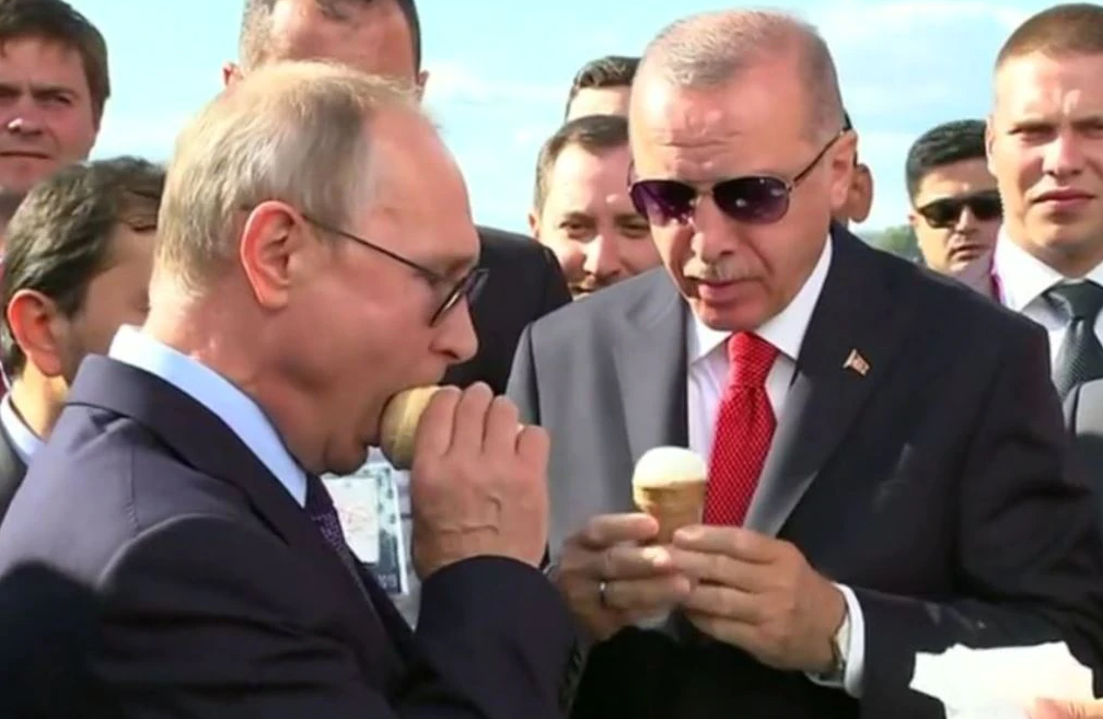 Президент РФ Путин и президент Турции Эрдоган