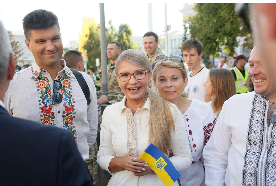 Помічник Михайло Лівінський, Юлія Тимошенко та прессекретарка Марина Сорока