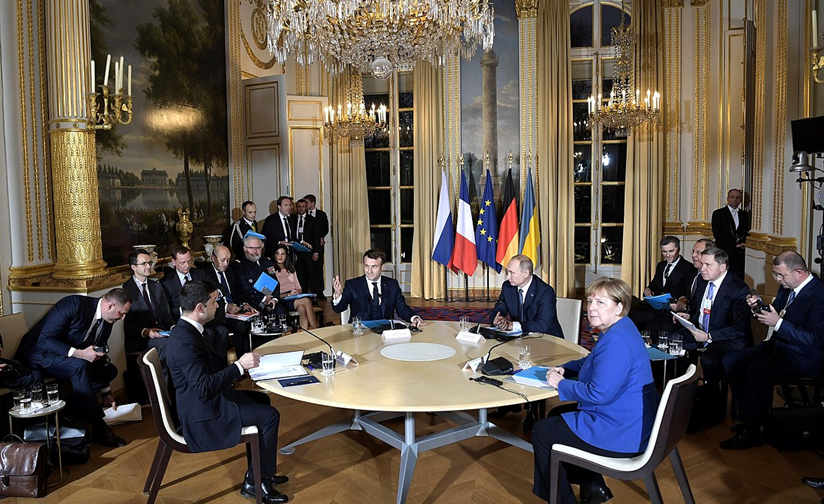 Зустріч лідерів Нормандської четвірки, 2019 рік (фото: wikipedia.org)