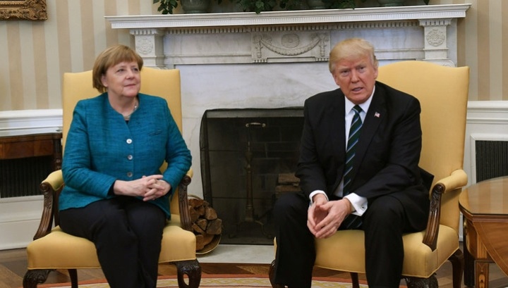 Ангела Меркель і Дональд Трамп