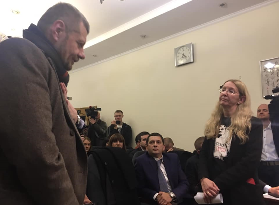 Ігор Мосійчук та Уляна Супрун під час судового засідання