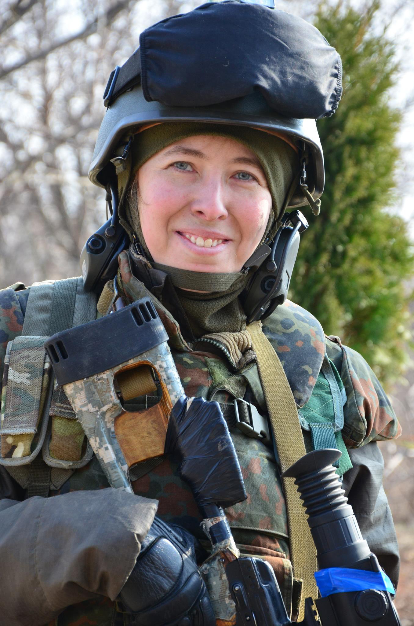 Олена Білозерська: В армії жінки ходять у польовій формі. Вона повністю однакова для чоловіків і жінок (Фото: Роман Туровець)