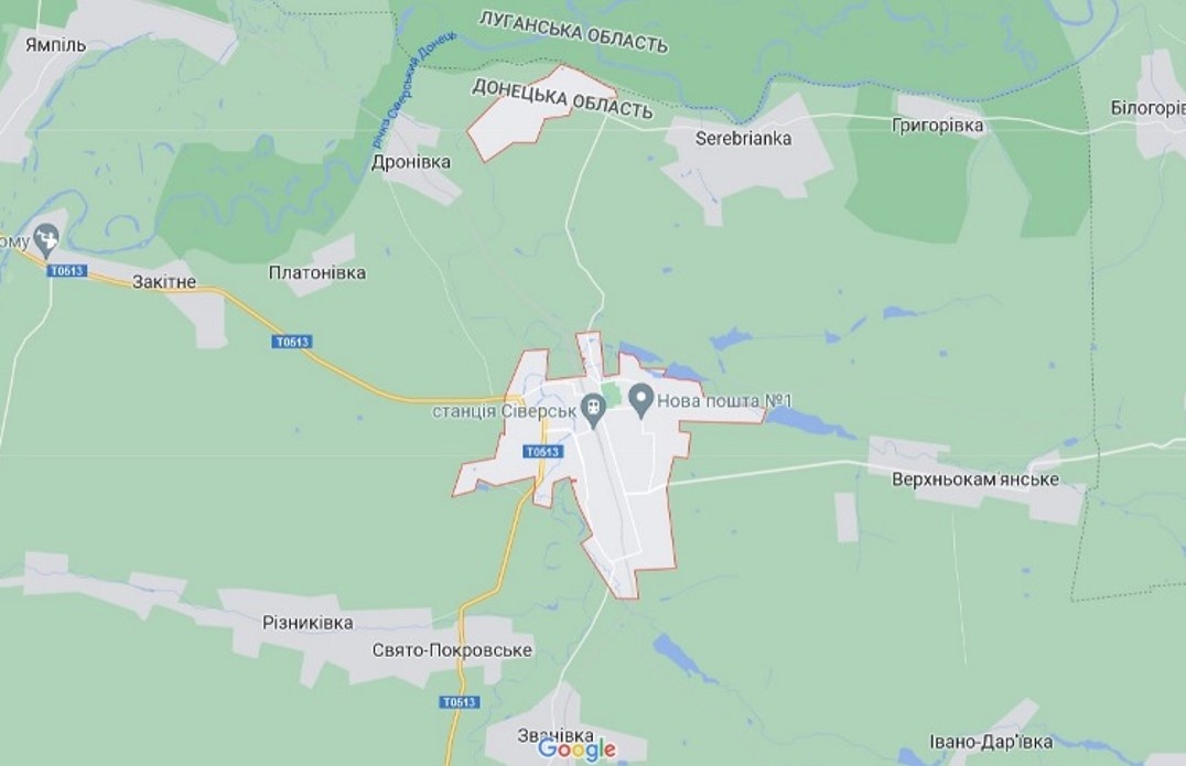 Російські війська вже на околицях Сіверська. З другої половини квітня місто перебуває під постійними обстрілами